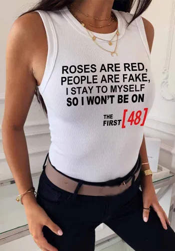 Women's High Stretch Fashion Printed Tank Top