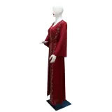 Women Muslim Beaded Robe Two Piece Set