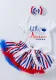 Baby harem striped tutu two-piece set