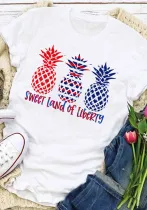 Women Short Sleeve Loose Printed T-Shirt