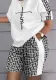 Plus Size Women Summer Print Casual Top and Shorts Two-piece Set