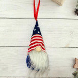 American Gnome Faceless Doll American Holiday Ornament
