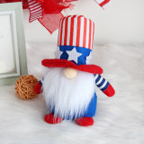 American striped five-star faceless doll decoration cute dwarf elderly doll gift