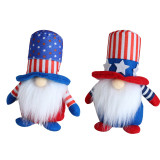 American striped five-star faceless doll decoration cute dwarf elderly doll gift