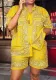 Plus Size Women Casual Holidays Two-Piece Set