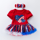 Baby short-sleeved baby dress baby dress printed star dress