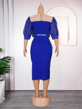 Women's Fashion Career Chic African Plus Size Dress