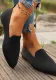 Summer Plus Size Women's Flat Pointed Toe Knit Casual Comfortable Shoes