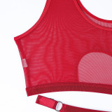 Temptation See-Through Sexy Net Clothes Women's Sexy Four-Piece Lingerie Set