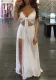 Strap Mesh Patchwork Knotted Dress