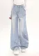 Women's Spring High Waist Slim Fit Loose Wide Leg Fashion Denim Pants