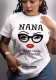 Printed Round Neck T-Shirt Spring Summer Casual Short-Sleeved Round Neck Women's Top