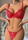 Women Summer Bra Embroidered Mesh Spliced Steel Ring Push-up Bow Sexy lingerie Set