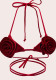 Women Lace-Up Floral Sexy Backless Swimwear