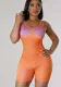 Women Print Sleeveless Romper