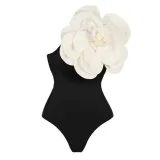 Spring One Piece Female Flower Swimsuit Beach Holidays Skirt Spring Two Piec Swimwear Set