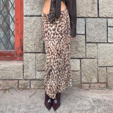 Women Summer Leopard Print Skirt