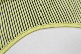 Women striped printed dress suspender style printed v-neck Bodycon