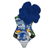 Spring One Piece Female Flower Swimsuit Beach Holidays Skirt Spring Two Piec Swimwear Set