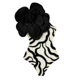 Spring One Piece Female Flower Swimsuit Beach Holidays Skirt Spring Two Piec Swimwear Set