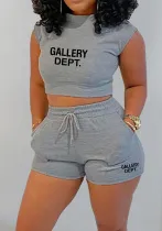 Women's Summer Ladies Solid Color T-Shirt Shorts Sports Casual Style Two Piece Set