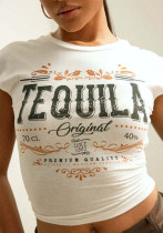 Women Printed Crop T-Shirt