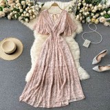 Women Summer Sexy V-Neck Beach Holidays Dress