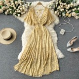 Women Summer Sexy V-Neck Beach Holidays Dress