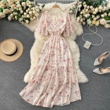 Women Summer Sexy V-Neck Beach Holidays Dress