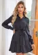 Women's Turndown Collar Button-Up Long Sleeve Casual Dress