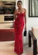 Women Vintage Printed Maxi Strap Dress