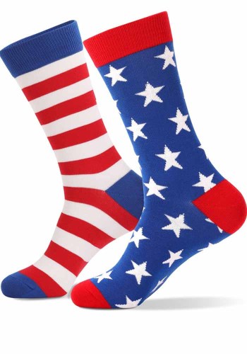 American Flag Thigh Socks Athletic Stripe Socks