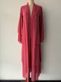 Fashion Patchwork Three-Layer Chiffon Long Dress Parent-Child Wear