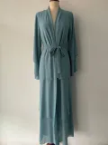 Fashion Patchwork Three-Layer Chiffon Long Dress Parent-Child Wear