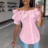 Women Cardigan Off Shoulder Shirt