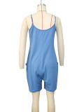 Women Casual Solid Overalls