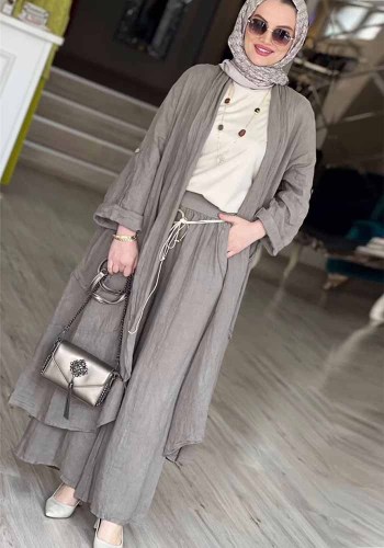Women Spring Summer Loose Top and Casual Wide Leg Pants Two-piece Set