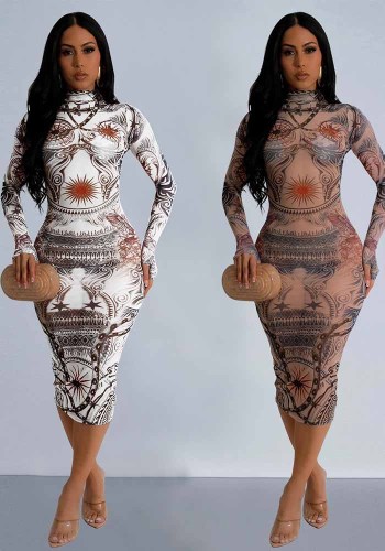Maxi Dress in Women Sexy Prints