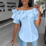 Women Cardigan Off Shoulder Shirt