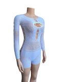 Women Hollow See-Through Net Stretch Jumpsuit Sexy Lingerie