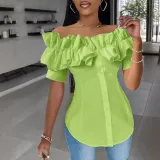 Women Cardigan Off Shoulder Shirt