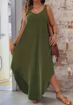 Women Holidays Casual Halter Neck Camisole Dress