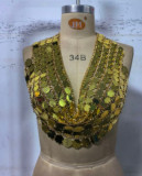 Women Sequin Sexy Chest Chain Music Festival Party Nightclub Hot Body Chain