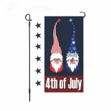 Linen Double-Sided Hanging Flag Yard Decoration American Garden Flag