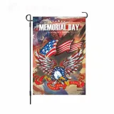 Linen Double-Sided Hanging Flag Yard Decoration American Garden Flag