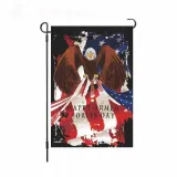 Linen Double-Sided Hanging Flag Yard Decoration American Garden Flag