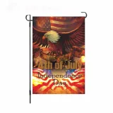 Linen Double-Sided Hanging Flag Yard Decoration American Garden Flag
