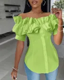 Women Cardigan Off Shoulder Shirt