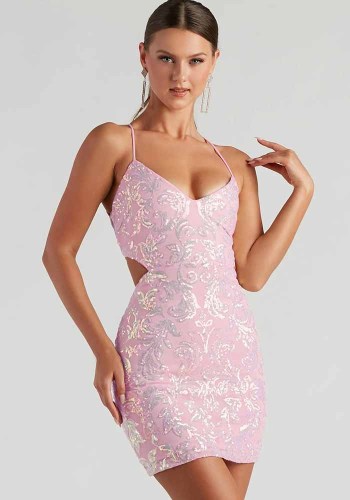 Sexy Fashion Summer Sequin Party Dress
