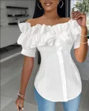 Women Cardigan Off Shoulder Shirt